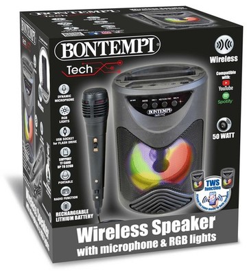 Gadget - Bontempi 49 1010: Amplificatore Wireless Con Microphone Dinamico, Effett