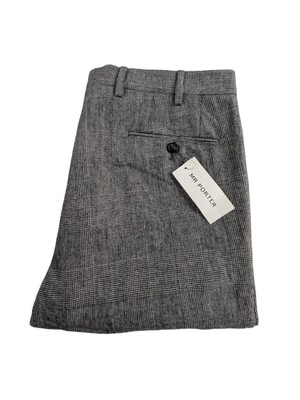 Mr Porter Wollhose Herren Größe W34 L30 Slim Fit Wolle Made In Italy Neu mit Etikett