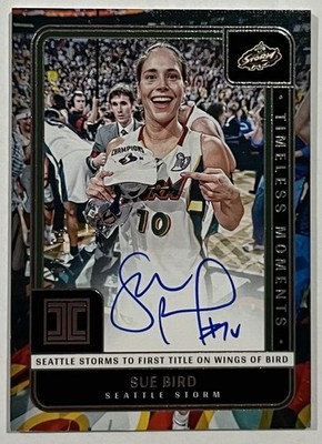 2025 Panini Impeccable WNBA - Timeless Moments Signatures Sue Bird #TMS-SB  /49