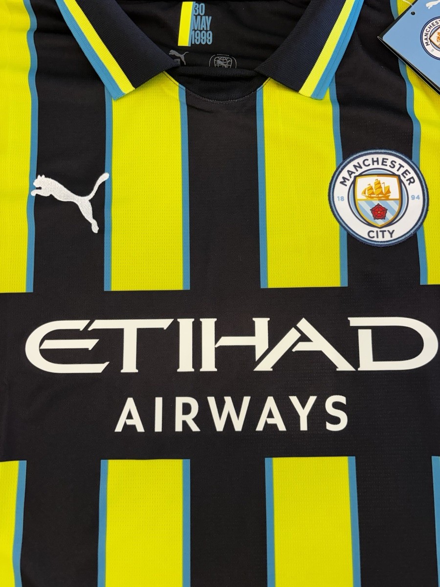 PUMA Manchester City Officially Licensed Soccer Jersey Yellow Blue