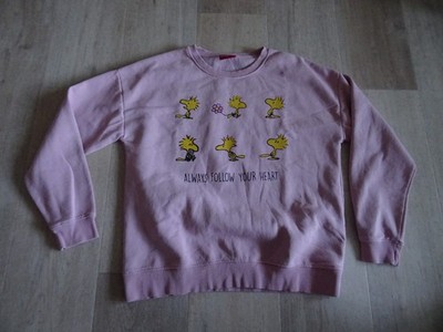 Peanuts Damen Sweatshirt - Gr. L, weich und toll, rosa, schön