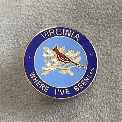 VIRGINIA Where I've Been  Lapel Hat Tie Pin