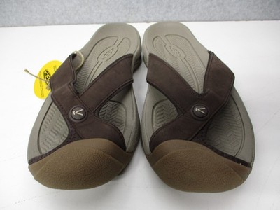 Keen Waimea TG Toe Protect Flip-Flops Sandals Leather Brown/ Taupe