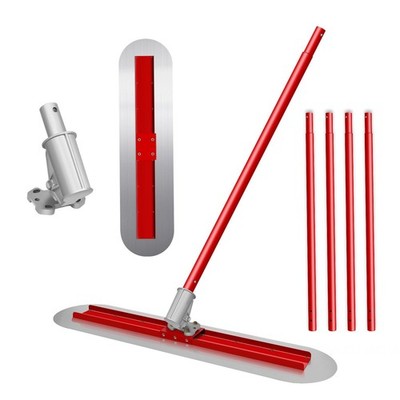 48''x12'' Bull Float Concrete Tool w/4 Combinable Handles Alloy Steel Bull Float