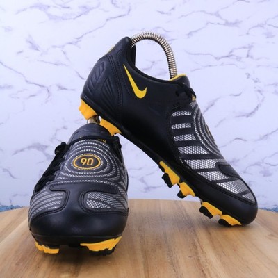 Nike Total Ninety 90 Soccer Cleats Shoes Black Yellow Sneakers 318873 -007 Sz 3Y