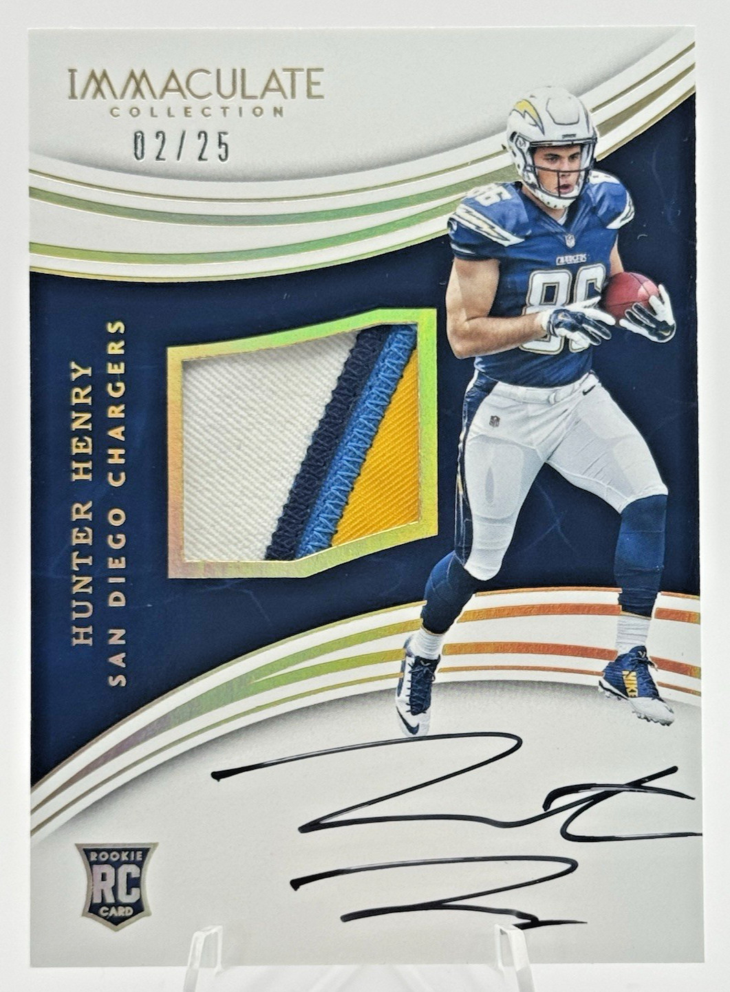 Hunter Henry 2016 Panini Immaculate Rookie Patch Autograph #138 Gold /25