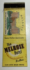Matchbook Cover Melrose, Hotel Dallas, Texas