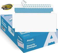 500 10 Security Self Seal Envelopes, Windowless, Premium Security Tint Pattern,