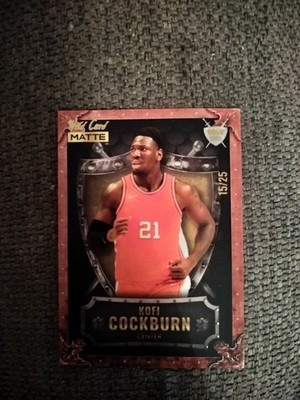 (5/25)   KOFI COCKBURN RC   2022-23 Wild Card Matte WEEKEND WARRIOR RED #WW-48