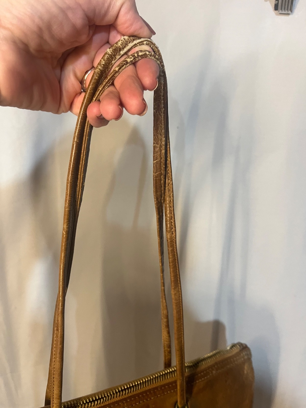 Vintage 1960 Lee Stemer Genuine Leather Tote Bag thumbnail 3