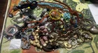 2+ Lb Costume Jewelry Vintage Modern Lot Craft Junk Some Wearable Resell Mix