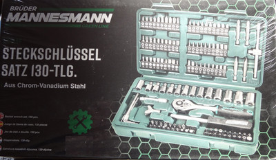 Brüder Mannesmann  Steckschlüsselsatz metrisch 1/4 (6.3 mm) 130teilig  / M29166