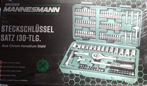 BrüDer Mannesmann SteckschlüSselsatz Metrisch 1/4 (6.3 Mm) 130Teilig / M29166-image