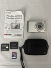 Canon PowerShot A3100 Is 12.1Mp Digital Camera Silver -Tested Works- No Charger