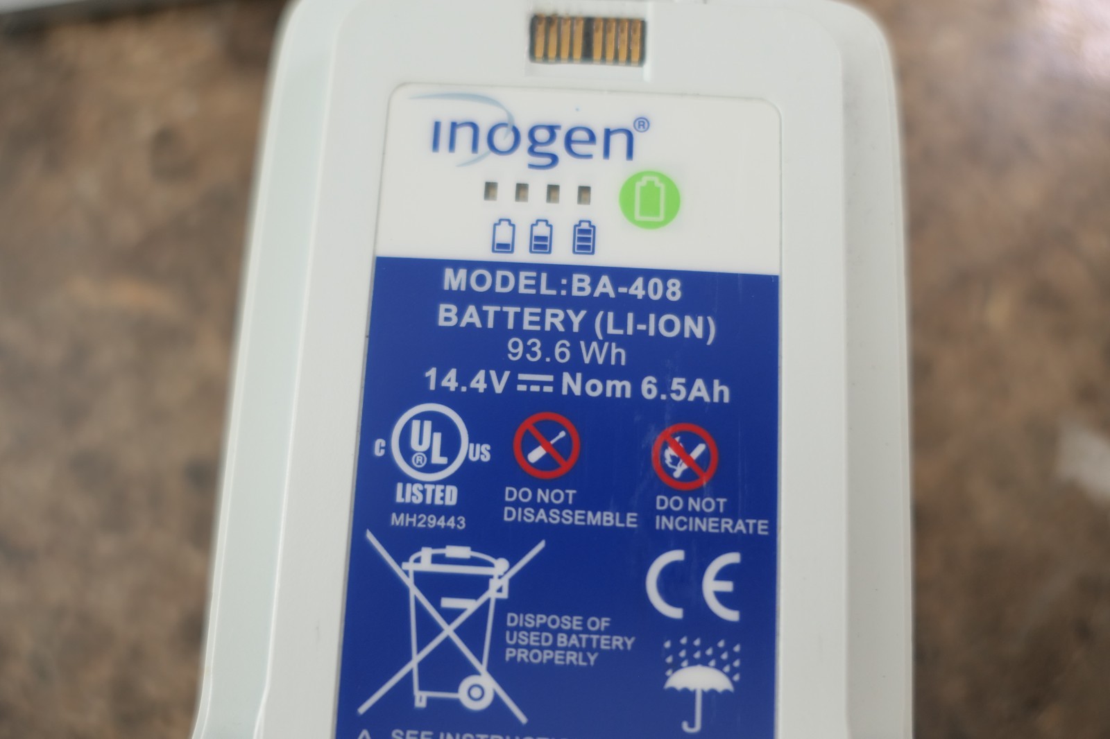 Jenuin Ones Genuine Inogen One G4 / Rove 4 / OxyGo FIT 8-Cell Double Battery BA-408 ...