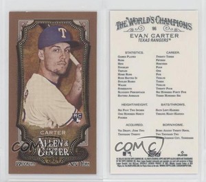 2024 Topps Allen & Ginter Mini Gold Border Evan Carter #96 Rookie RC