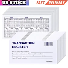 24 PCS Check Registers for Personal Checkbook, Easy to Read Checkbook Register