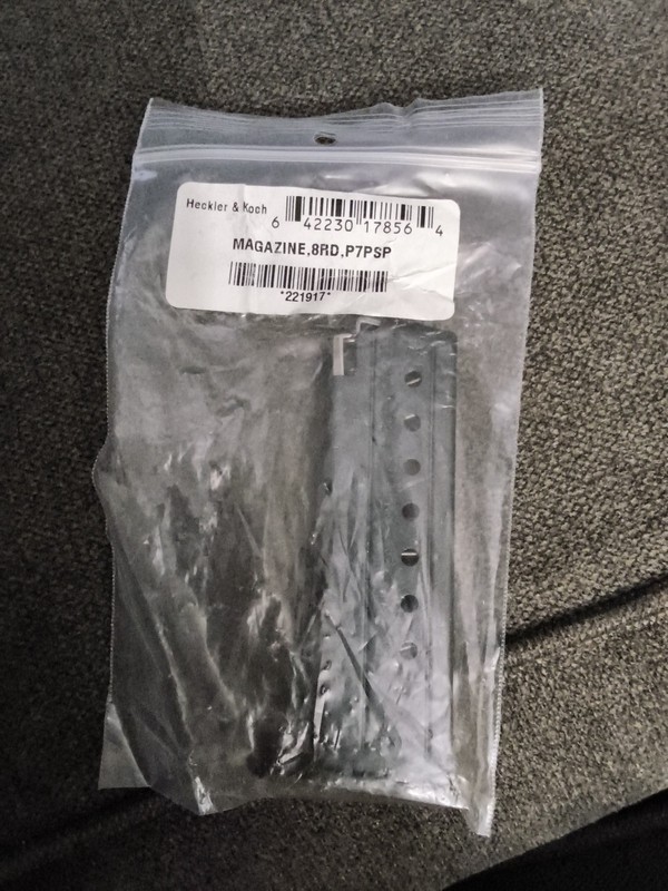 RARE NOS Heckler and Koch H&K P7 M8 9MM 8 ROUND OEM FACTORY ORIGINAL 