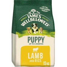 James Wellbeloved Lamb & Rice Puppy Dry Dog Food - 15kg 4.28 per kilo
