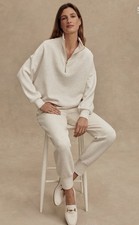 Varley Women's Sally Half Zip Sweat XS Fast Shipping