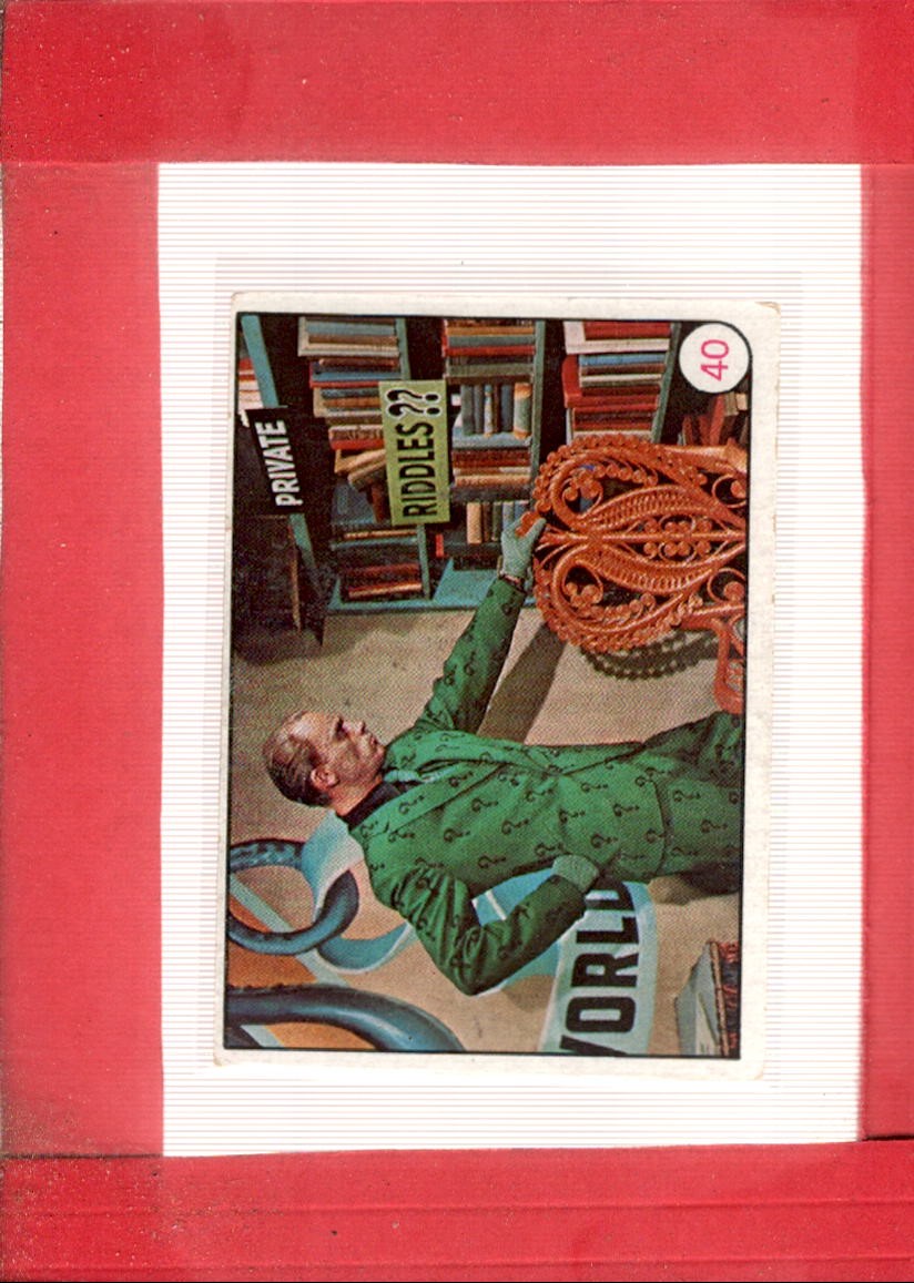 1966 Topps Batman Bat Laffs #40 The Riddler VG/EX Very Good/Excellent ID:67953