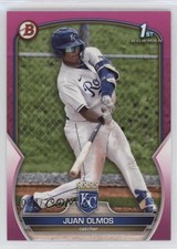 2023 Bowman Prospects Fuchsia 84/299 Juan Olmos #BP-136 1g5l