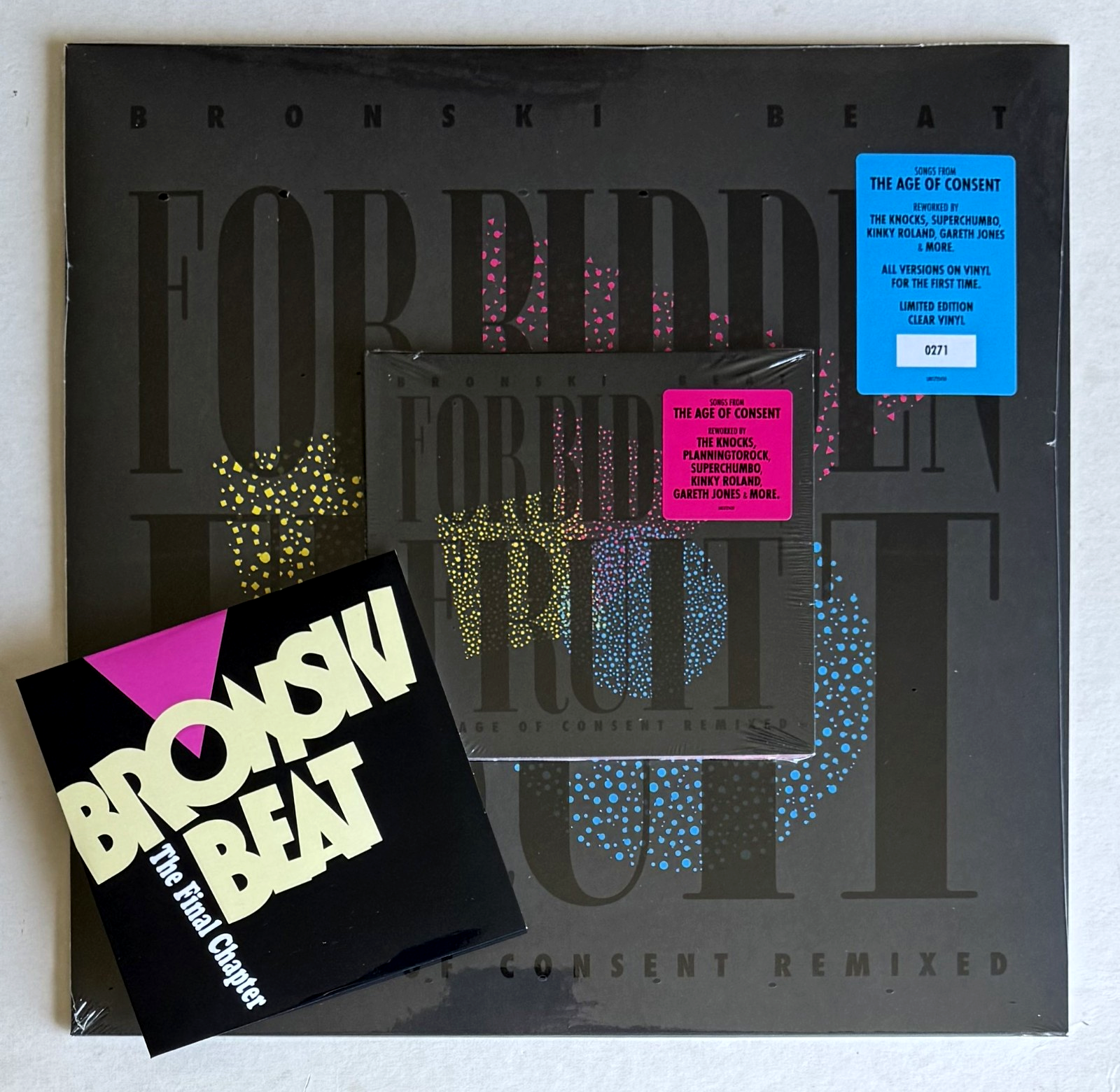 BRONSKI BEAT * FORBIDDEN FRUIT * LIMITED CLEAR VINYL LP, CD + EXCLUSIVE BONUS CD