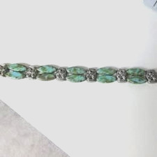Bracelet Malacite With Tibetan Silver