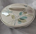Red Wing Pottery Merrileaf Pattern Serving Bowl With Cover Vintage