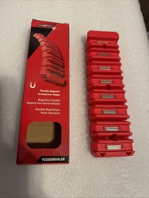 Snap On Flexibler Magnetischer Schraubendreher Halter Rot NEU