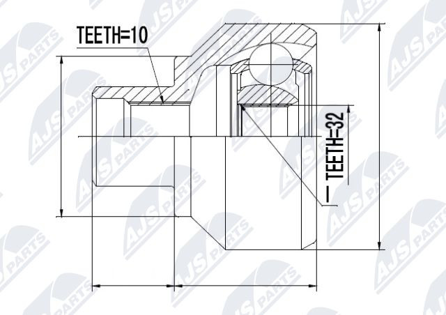 N.T.Y. NPZ-LR-001.NTY Joint Kit, drive shaft for LAND ROVER - Image 4