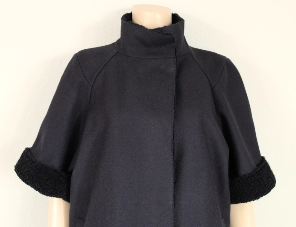 Abrigo Chaqueta MARNI Lana Cordero Oveja Cachemira Negro, Talla 42 EE. UU. 6 Foto 2 de 4