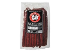 Gold Rush 2.5 LB Black Pepper Beef Smoked Sticks (1) 30 Count Pack Free Shipping