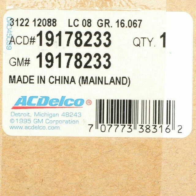 Control limpiaparabrisas genuino GM 1996-2005 Chevrolet GMC Oldsmobile 19178233 Foto 2 de 4