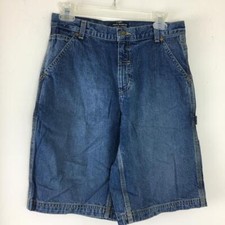 NEW Polo Jeans Co Ralph Lauren Boys Denim Carpenter Shorts 14 Blue NWT