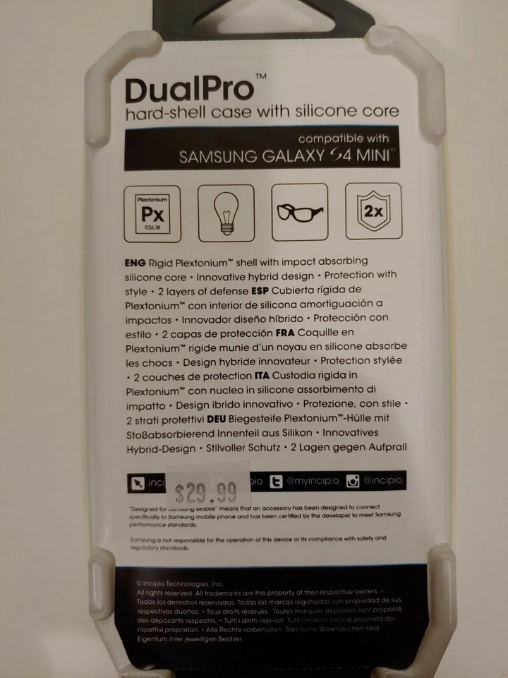 FUNDA RÍGIDA SAMSUNG GALAXY S4 MINI INCIPIO DUALPRO - ROSA Foto 2 de 2