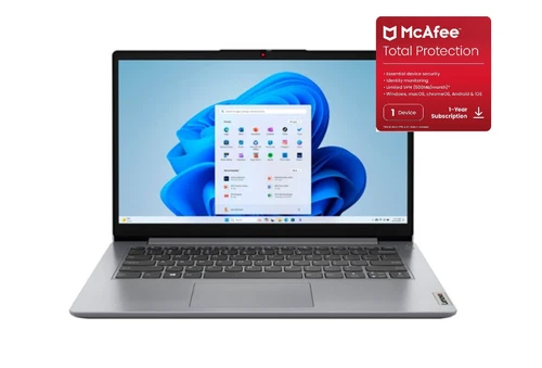 Lenovo Ideapad 1 14" Laptop-4GB Ram 128GB storage-Intel UHD Grap W/1 year McAfee