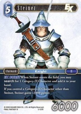 Near Mint FFTCG Steiner - 3-137R Opus III Final Fantasy TCG