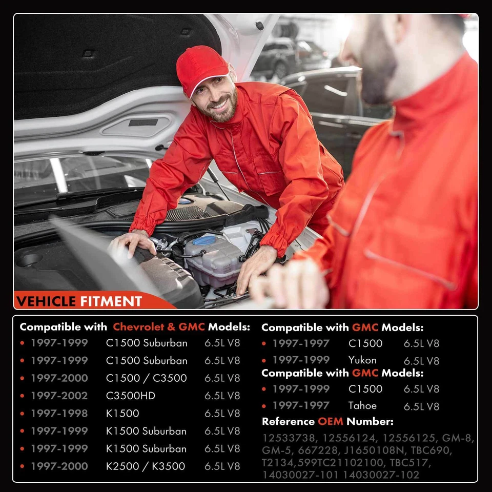 Nuevo turbocompresor GM8 para camioneta Chevy GMC 97-02 6,5 L diésel 12552738 Foto 3 de 4