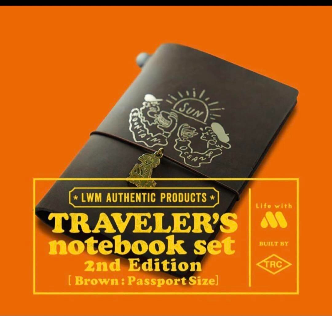 TRAVELER'S Notebook Mos Burger 50th Anniversary Camel Brown