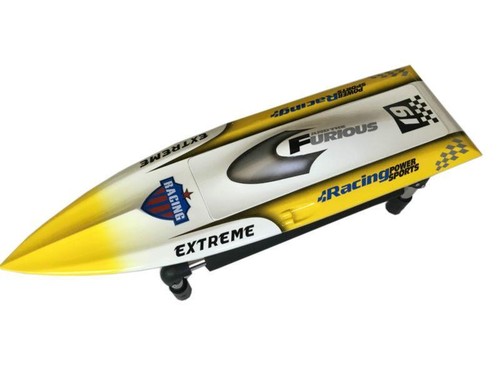 Electric Racing KIT RC Boat Hull H625 Only Prepainted Yellow for Advanced Player - 第 1/1 張圖片