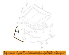 Ford Oem 06-12 Fusionmilanmkzzephyr Hood Hood Components-stay Rod 6e5z16826a Ford Oem 06-12 Fusionmilanmkzzephyr Hood Hood Components-stay Rod 6e5z16826a
