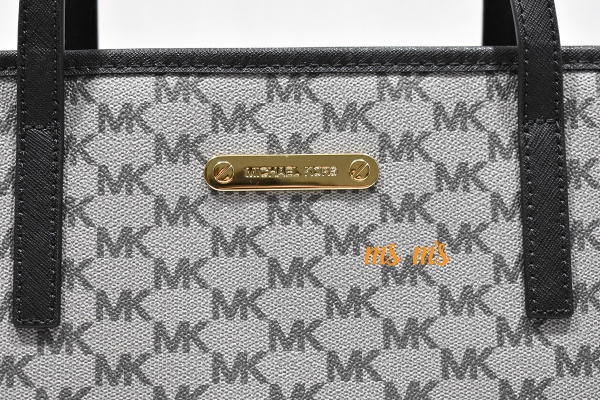 トートバッグ Michael Kors Lg Ew Tote MICHAEL KORS TOTE BAG SHANIA LG EW CHAIN LEATHER Black