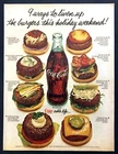 1979 Eight Different Hamburger Variations photo Coca-Cola Coke vintage print ad