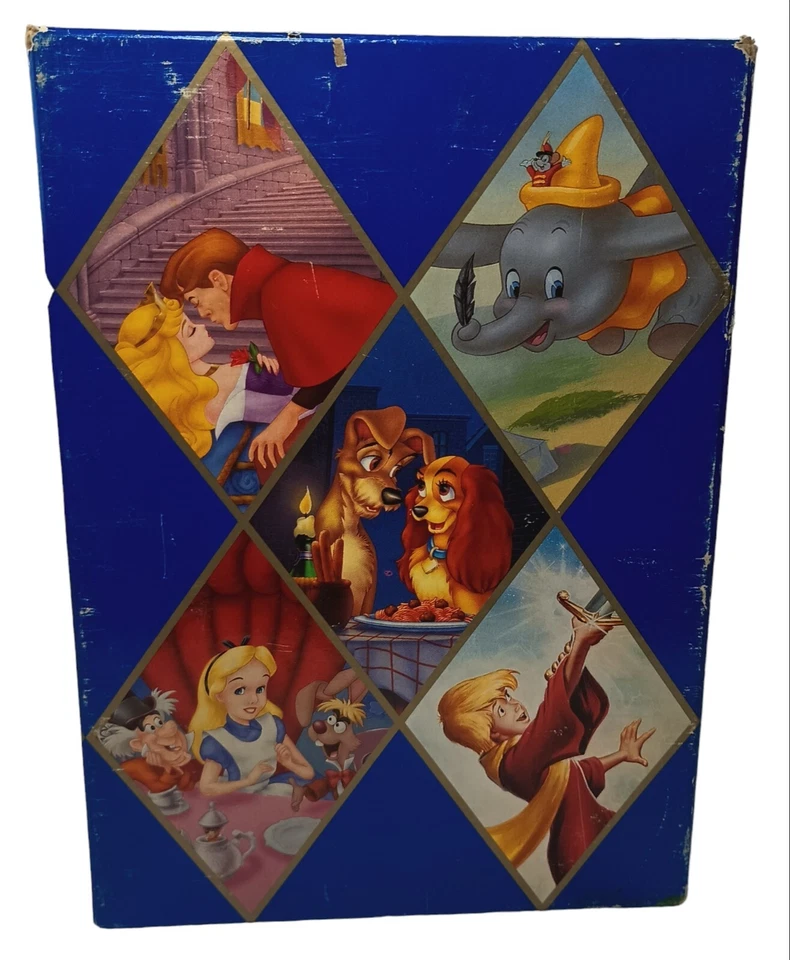 Walt Disney Classics VHS Black Diamond Box  Set Lady Dumbo Sleeping Beauty RARE - Image 3 of 4