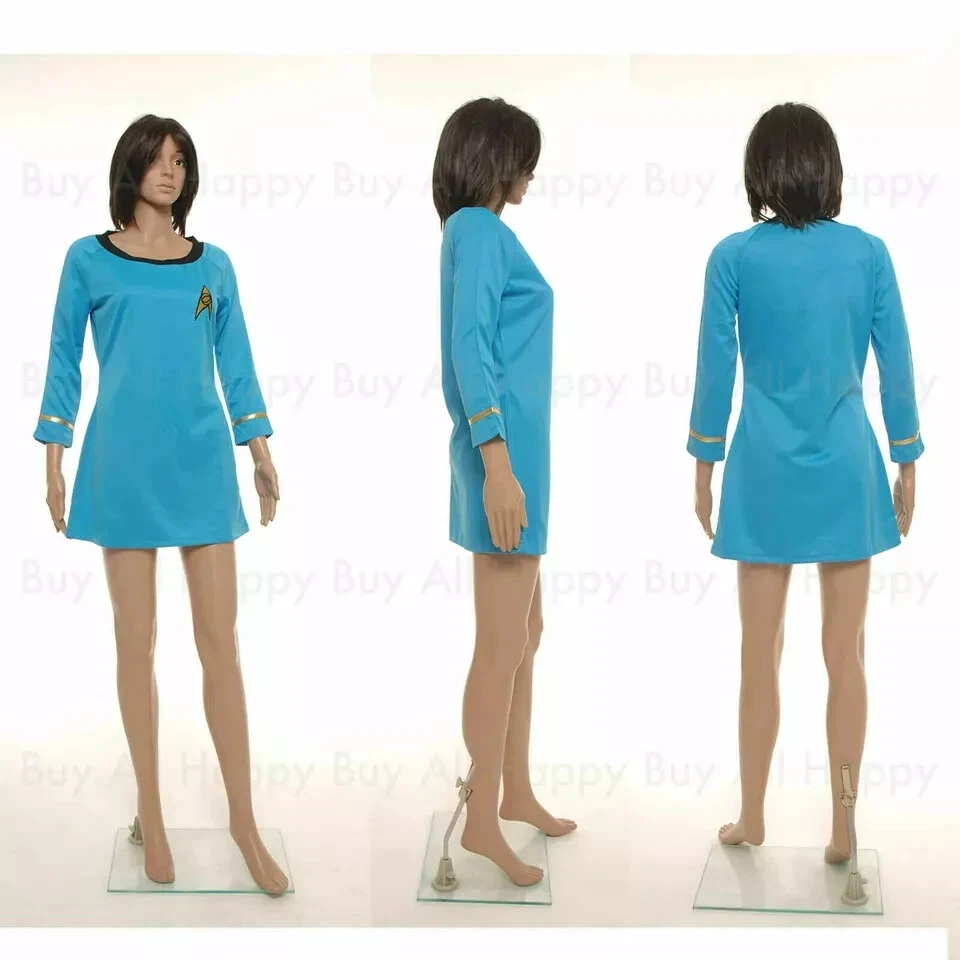 LO ÚLTIMO Star Trek Mujer Duty TOS Azul Rojo Vestido Uniforme Juegos con disfraces Disfraz Estándar Foto 2 de 4