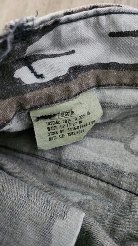Pantalon cargo camouflage vintage écorce d'arbre taille 26 x 32 excellent état chasseur camouflage extérieur baggy - Photo 6/10