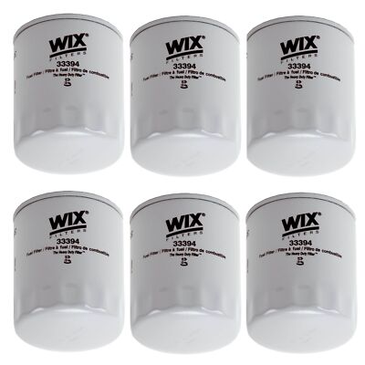 Wix Set of 6 Fuel Filters (Spin-On)
