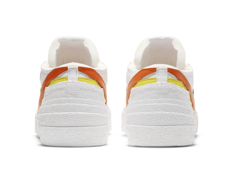 Nike Blazer Low Sacai White Magma Orange Sneakers | eBay