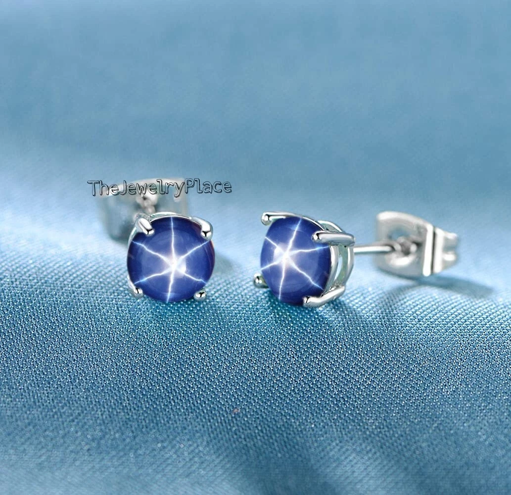 Sterling silver hotsell and sapphire earrings